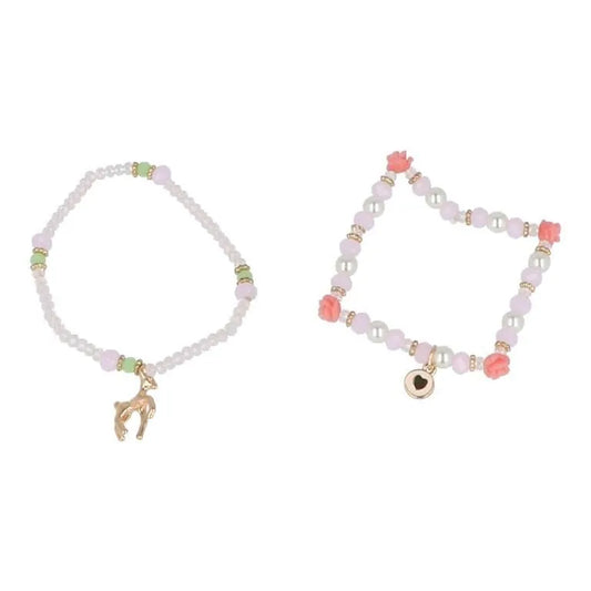 Lot de 2 bracelets Best Friends Forever - Bambi - Coeur