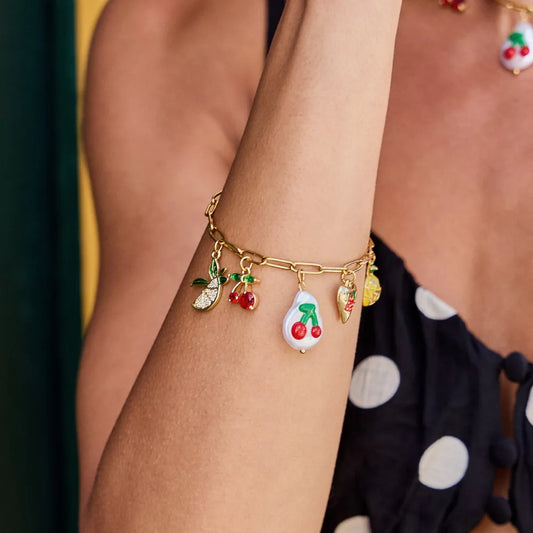Bracelet Maillon & Breloques Fruitées