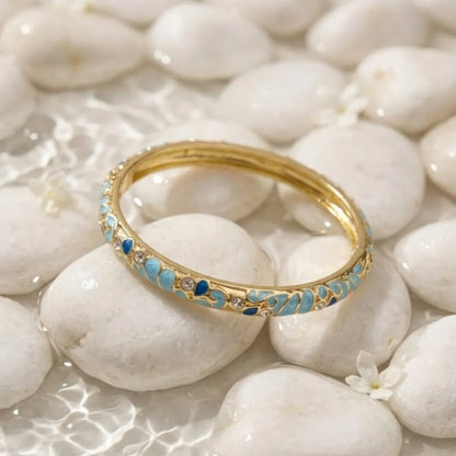 Bracelets Thaï Colorés en Laiton – Joncs Bohème Chic & Strass